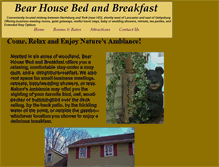 Tablet Screenshot of bearhousebnb.com